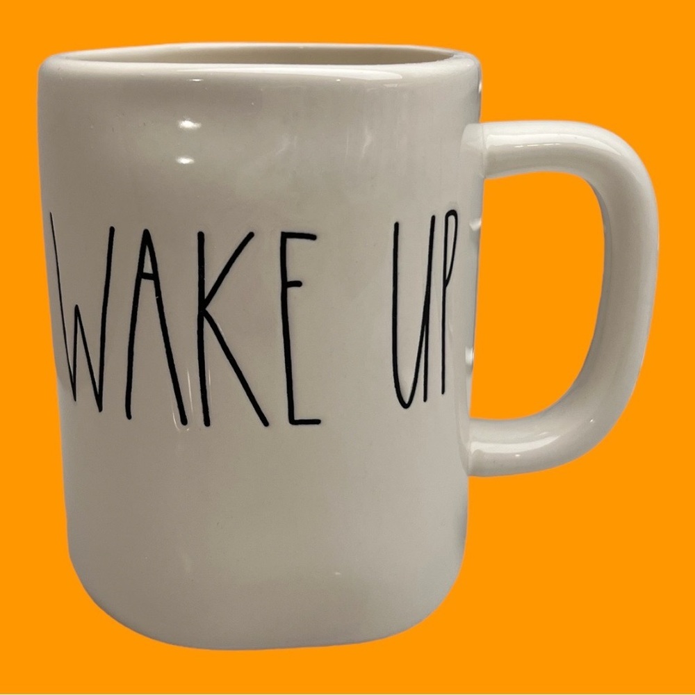 Rae Dunn Wake Up Mug Glazed Ceramic Farmhouse